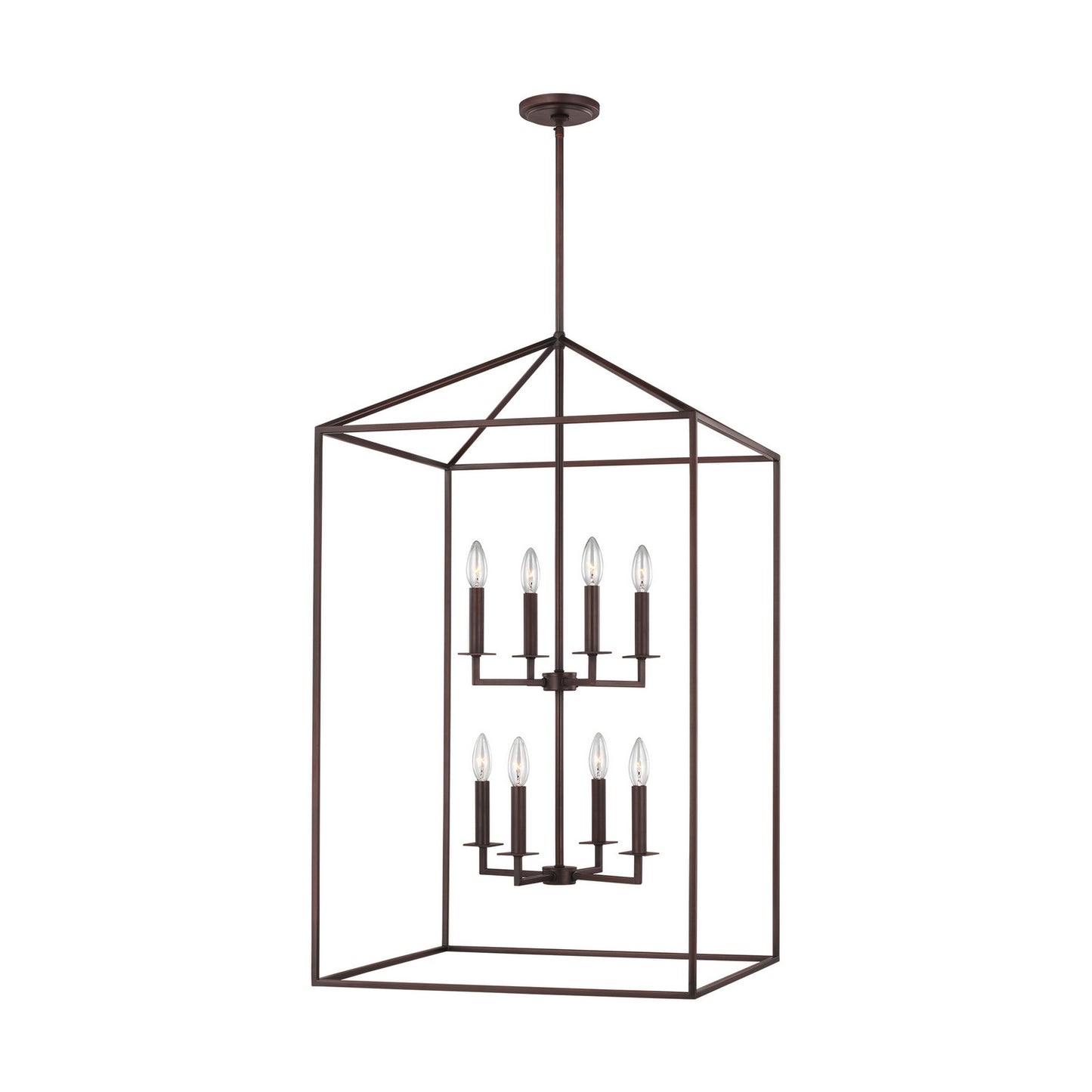 Generation Lighting - 5315008EN-710 - Eight Light Hall / Foyer - Perryton - Bronze