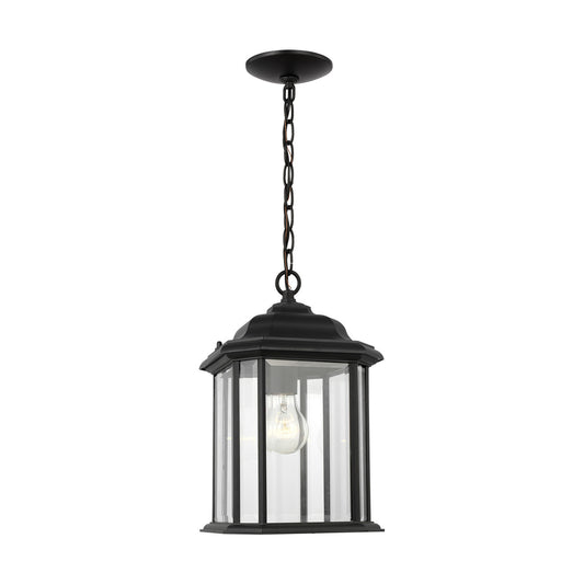 Kent One Light Outdoor Pendant in Black