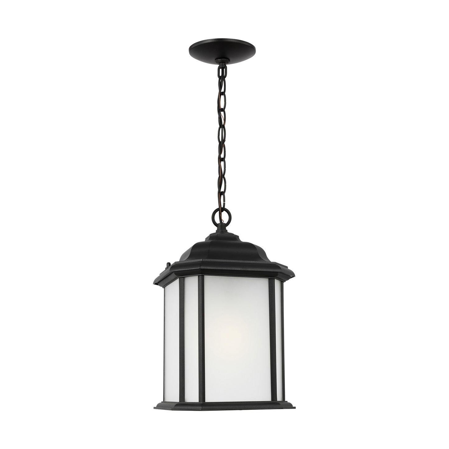 Kent One Light Outdoor Pendant in Black