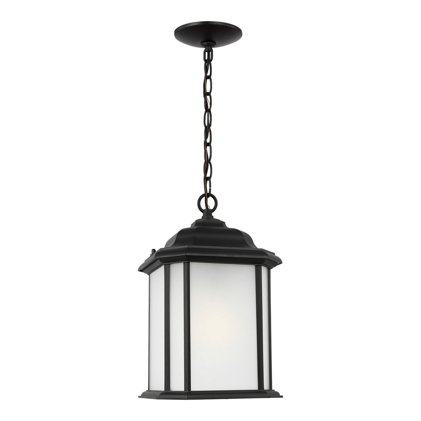 Kent One Light Outdoor Pendant in Black