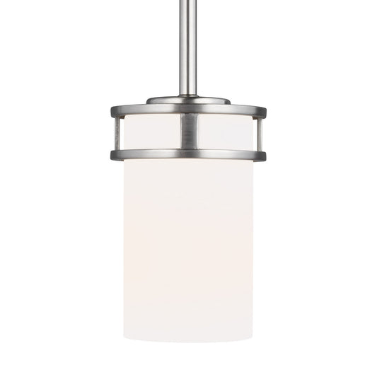 Robie One Light Mini-Pendant in Brushed Nickel