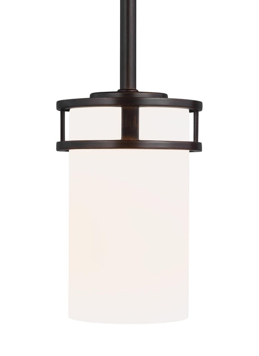 Robie One Light Mini-Pendant in Bronze