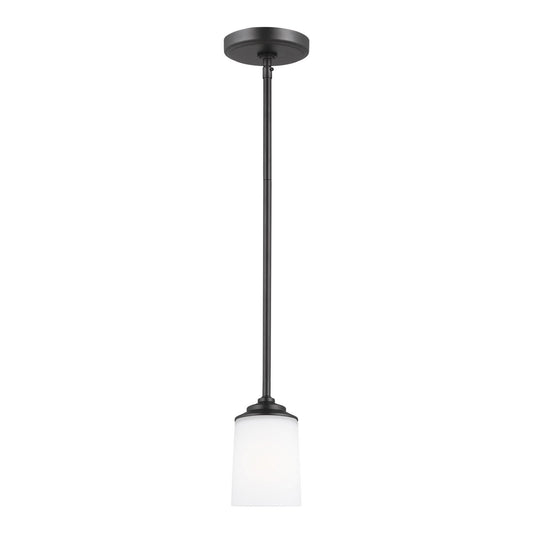 Kemal One Light Mini-Pendant in Midnight Black