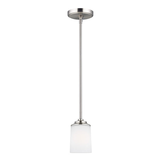 Kemal One Light Mini-Pendant in Brushed Nickel