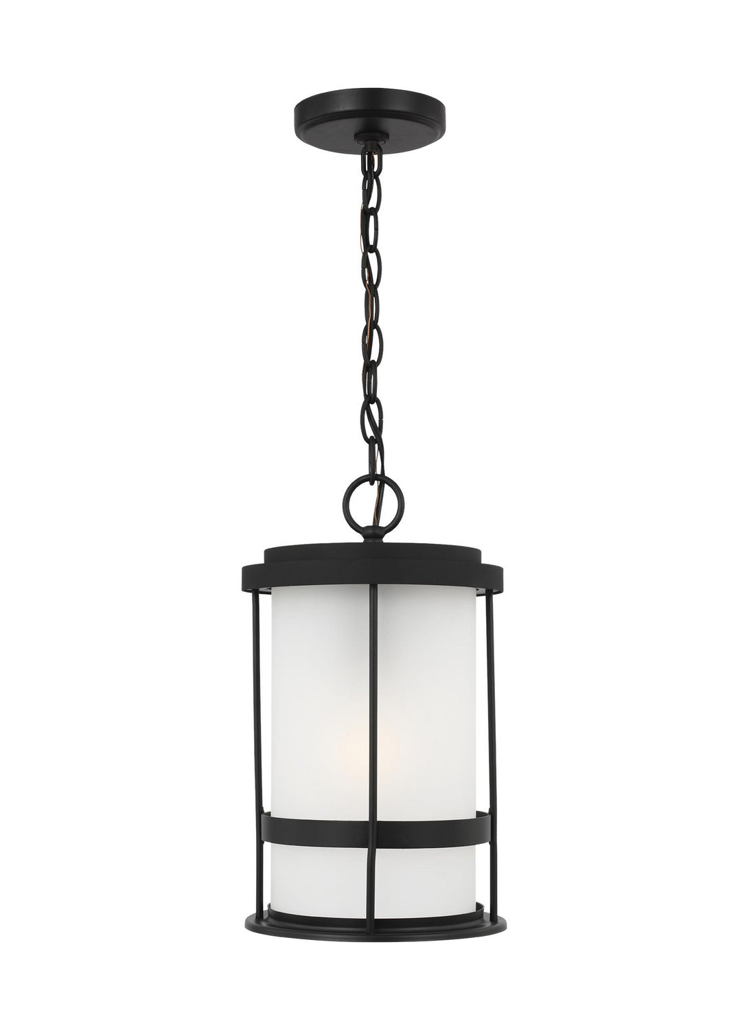 Generation Lighting - 6290901EN3-12 - One Light Outdoor Pendant - Wilburn - Black