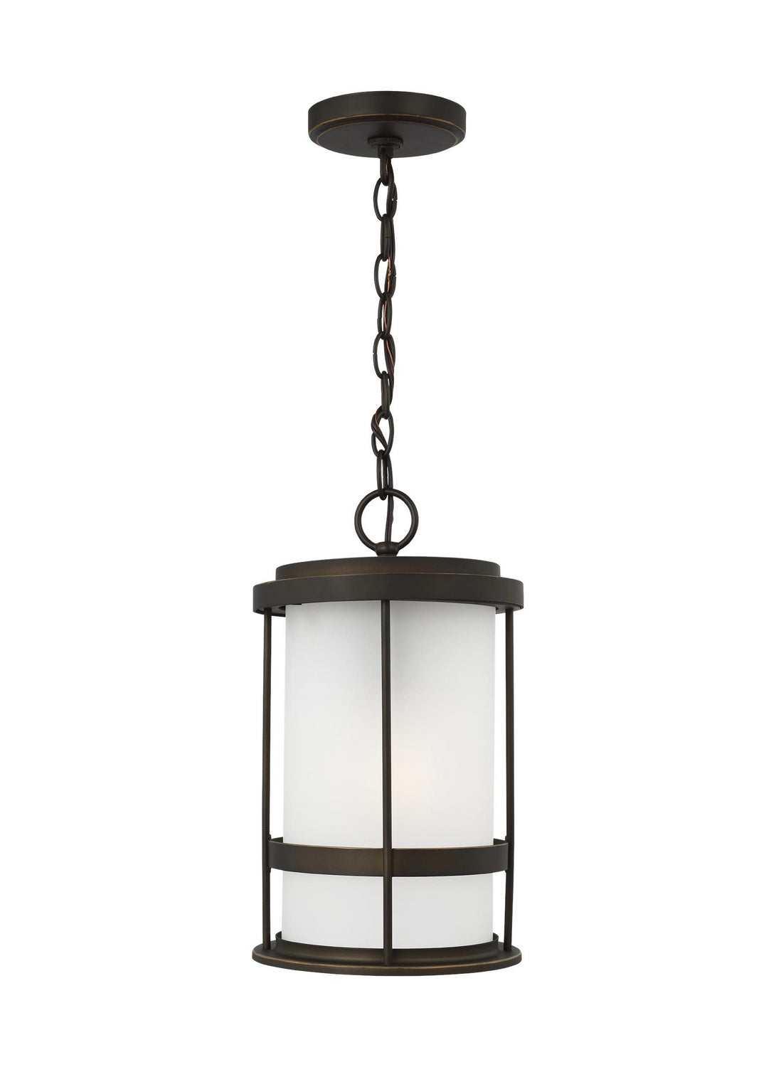 Wilburn One Light Outdoor Pendant in Antique Bronze