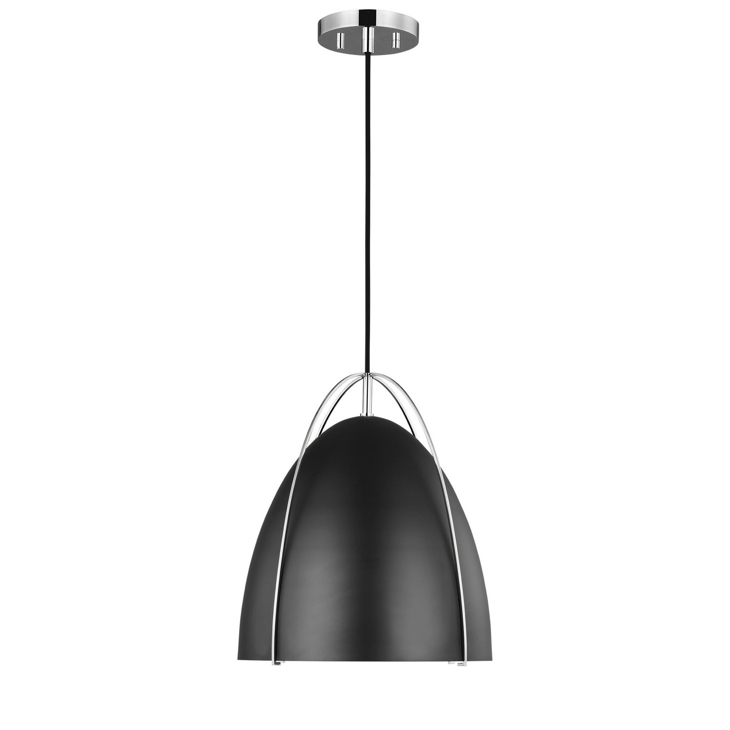 Norman One Light Pendant in Chrome