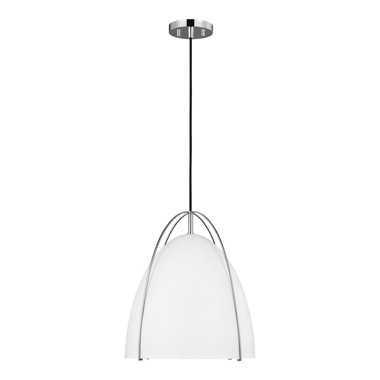 Norman One Light Pendant in Chrome