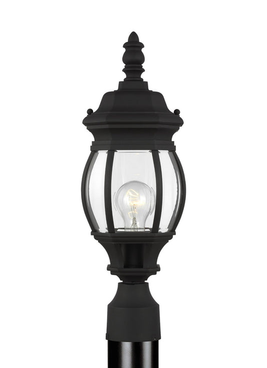 Wynfield One Light Outdoor Post Lantern in Black