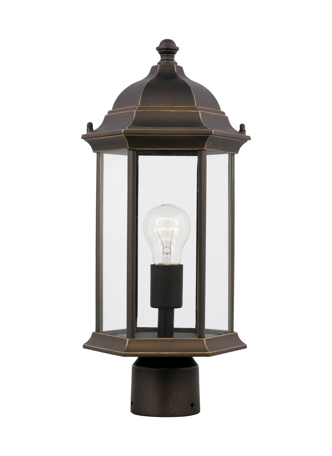 Sevier One Light Outdoor Post Lantern in Antique Bronze