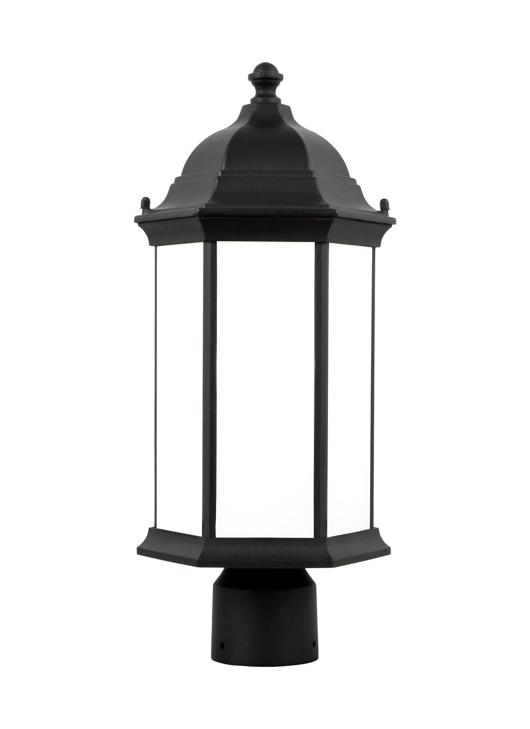 Sevier One Light Outdoor Post Lantern in Black