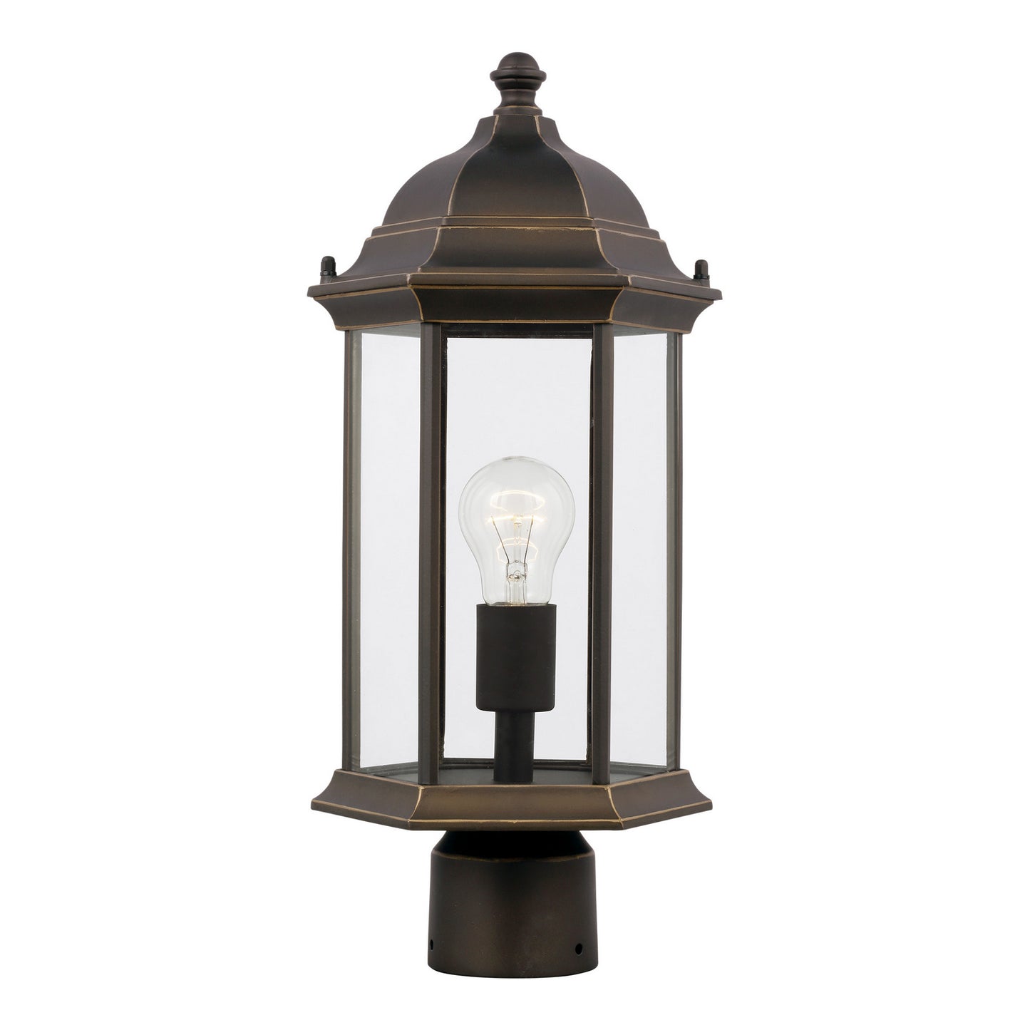 Sevier One Light Outdoor Post Lantern in Antique Bronze