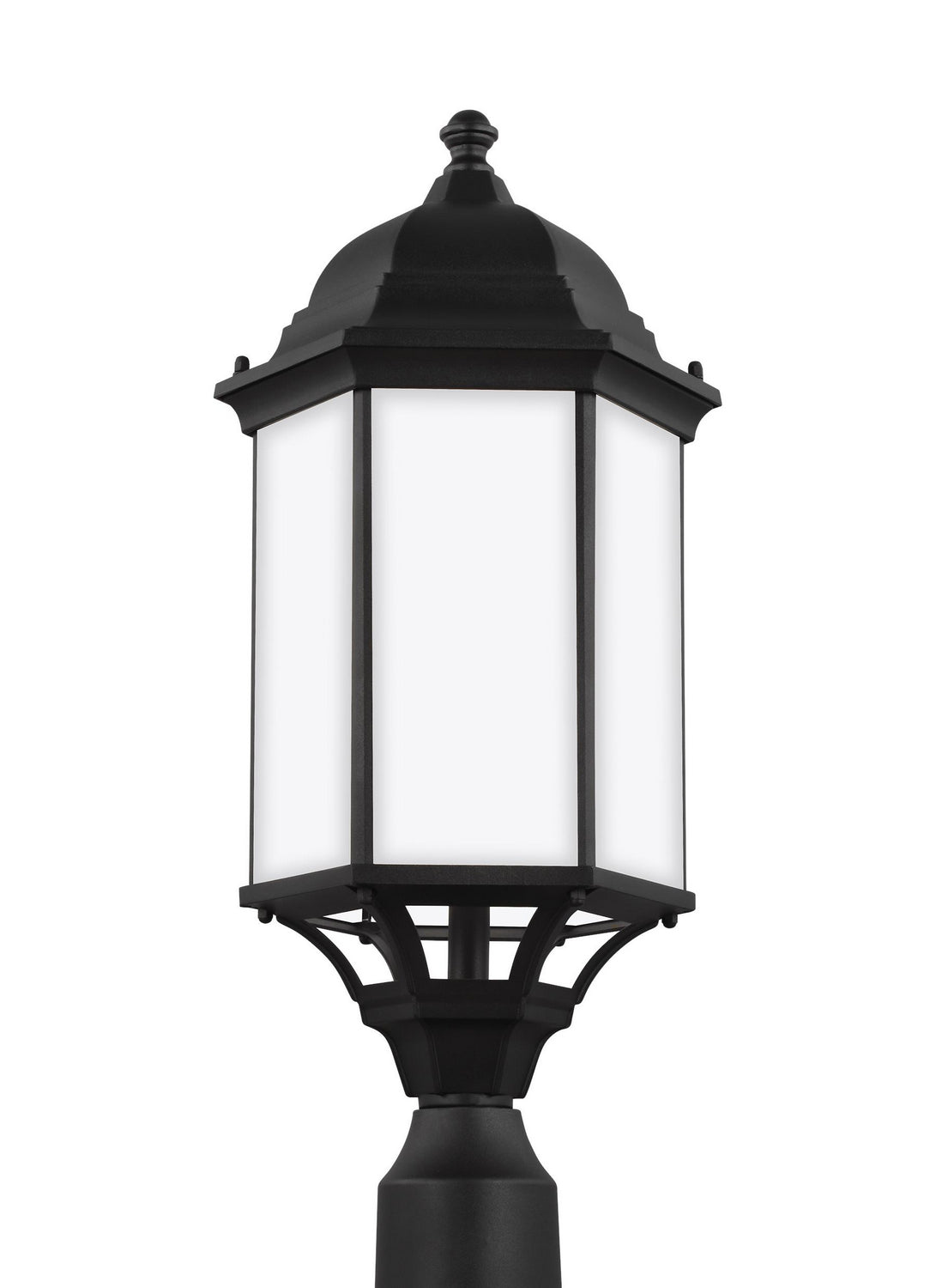 Generation Lighting - 8238751-12 - One Light Outdoor Post Lantern - Sevier - Black