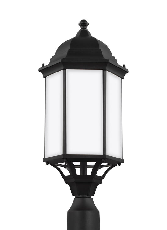 Generation Lighting - 8238751-12 - One Light Outdoor Post Lantern - Sevier - Black