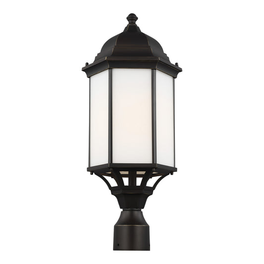 Generation Lighting - 8238751-71 - One Light Outdoor Post Lantern - Sevier - Antique Bronze