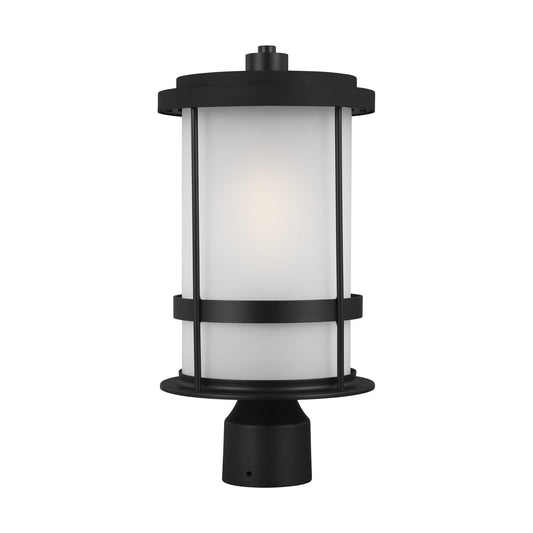 Wilburn One Light Outdoor Post Lantern in Black