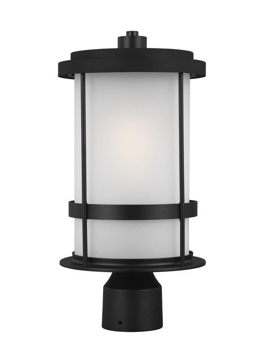 Generation Lighting - 8290901EN3-12 - One Light Outdoor Post Lantern - Wilburn - Black