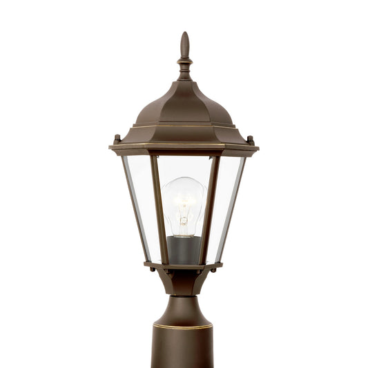 Bakersville One Light Outdoor Post Lantern in Antique Bronze