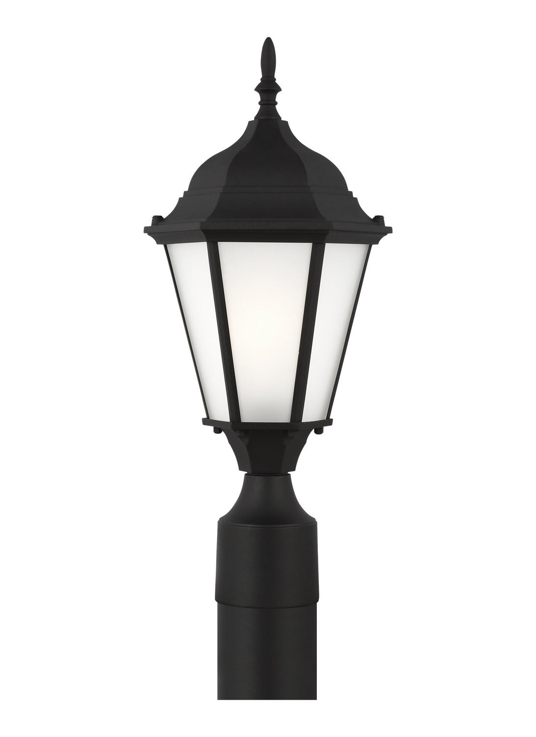 Bakersville One Light Outdoor Post Lantern in Black