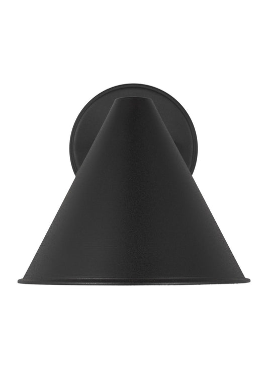Crittenden One Light Outdoor Wall Lantern in Black