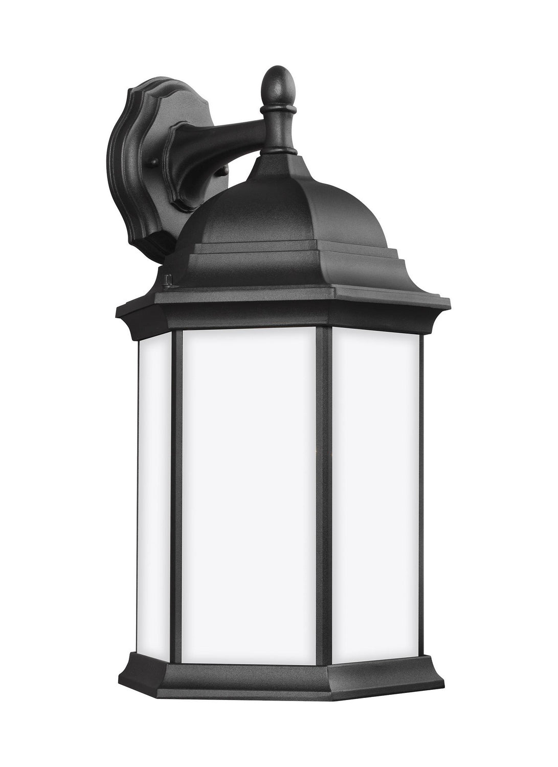 Sevier One Light Outdoor Wall Lantern in Black