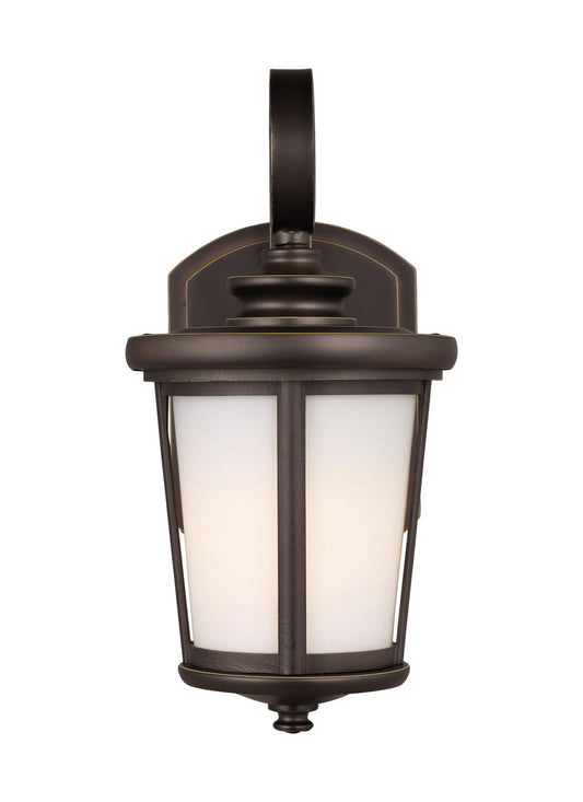 Eddington One Light Outdoor Wall Lantern in Antique Bronze