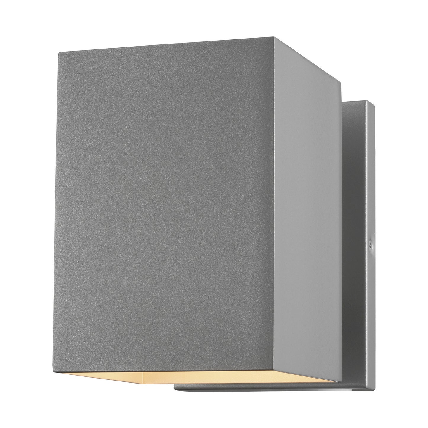 Pohl One Light Outdoor Wall Lantern in Painted Brushed Nickel