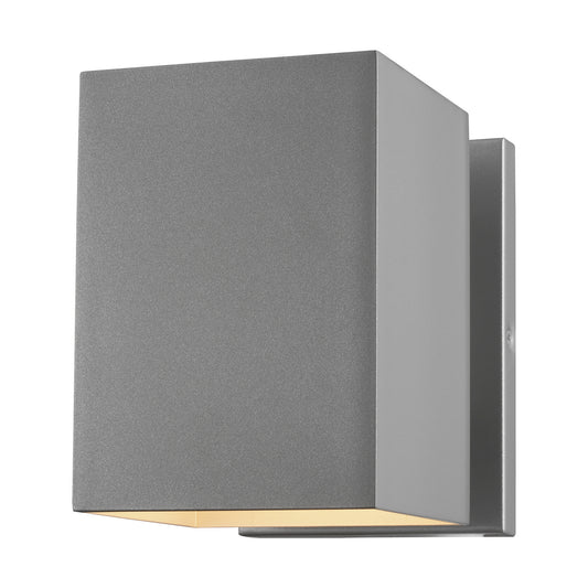Pohl One Light Outdoor Wall Lantern in Painted Brushed Nickel