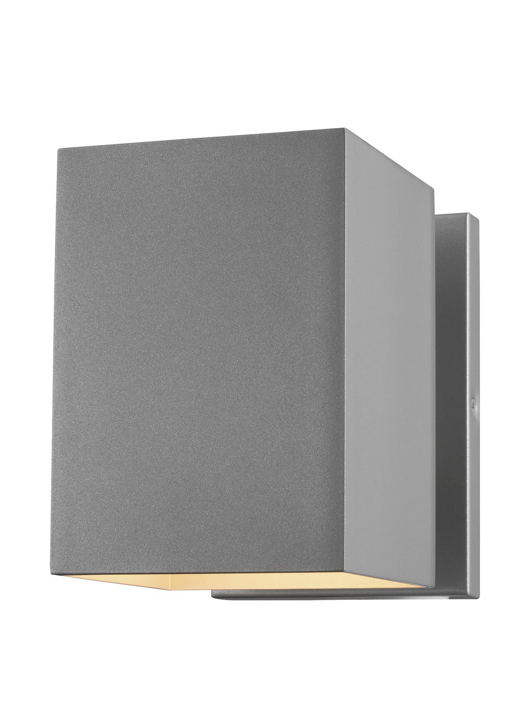 Pohl One Light Outdoor Wall Lantern in Painted Brushed Nickel
