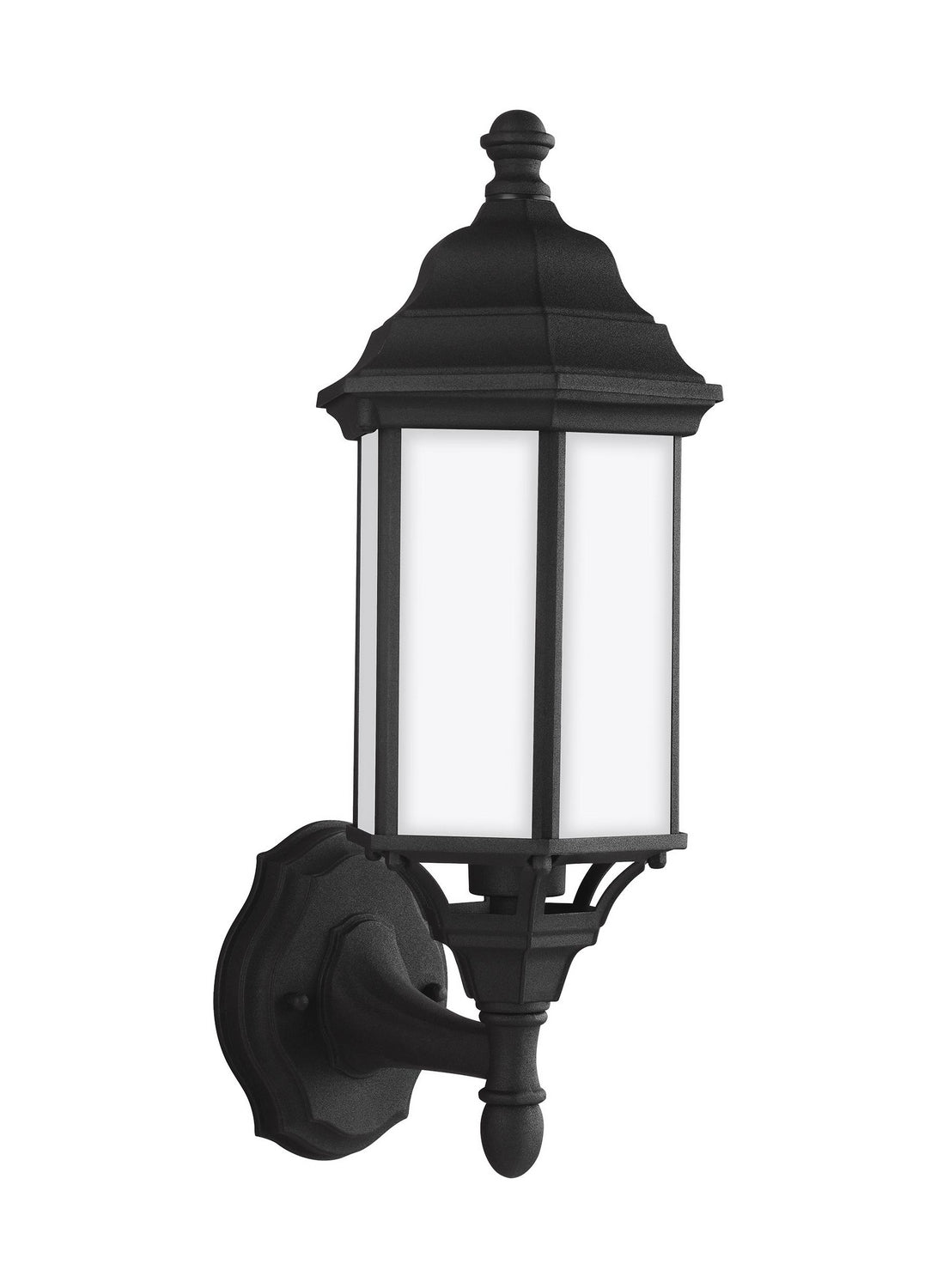 Sevier One Light Outdoor Wall Lantern in Black