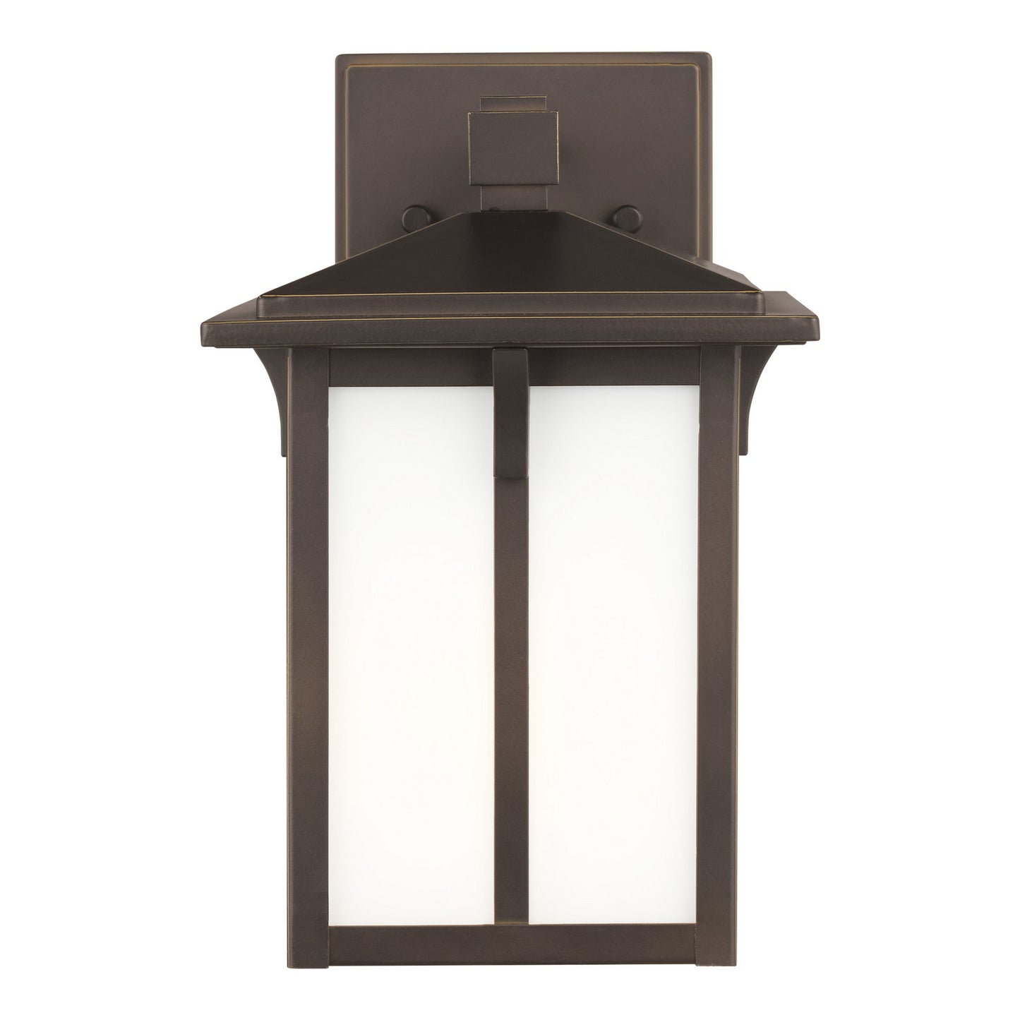 Tomek One Light Outdoor Wall Lantern in Antique Bronze