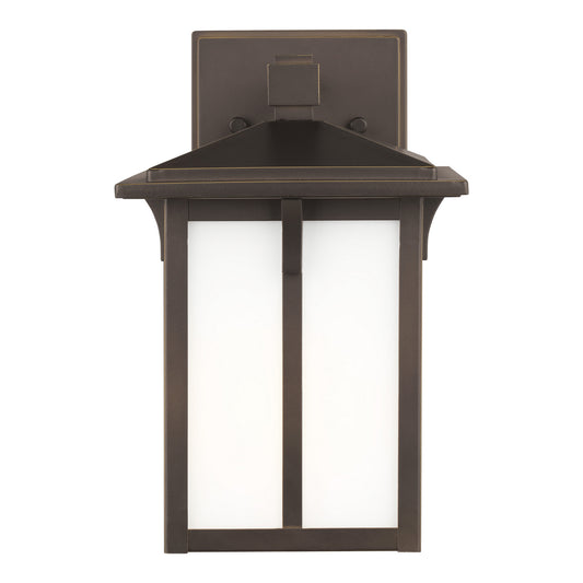 Tomek One Light Outdoor Wall Lantern in Antique Bronze