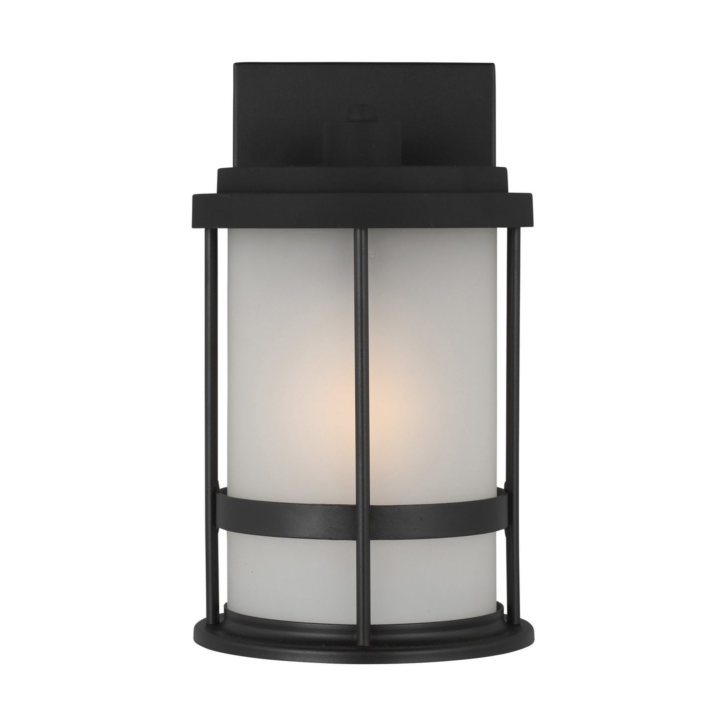 Wilburn One Light Outdoor Wall Lantern in Black