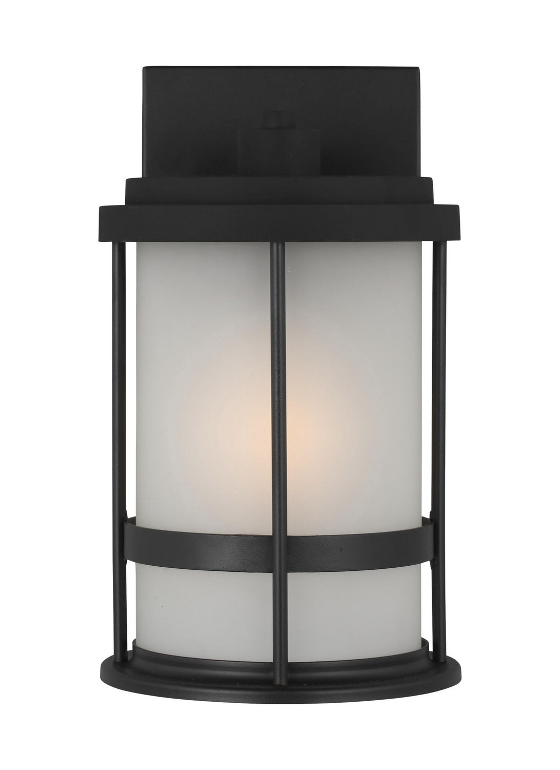 Wilburn One Light Outdoor Wall Lantern in Black