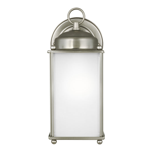 Generation Lighting - 8593001-965 - One Light Outdoor Wall Lantern - New Castle - Antique Brushed Nickel