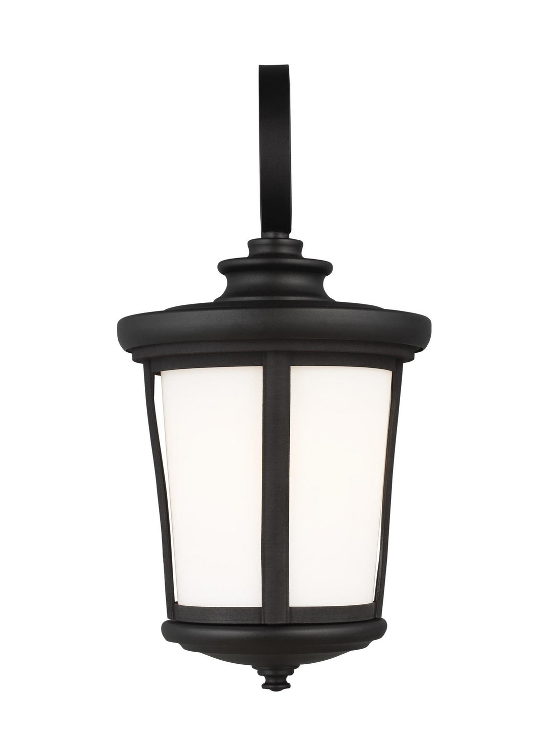 Eddington One Light Outdoor Wall Lantern in Black