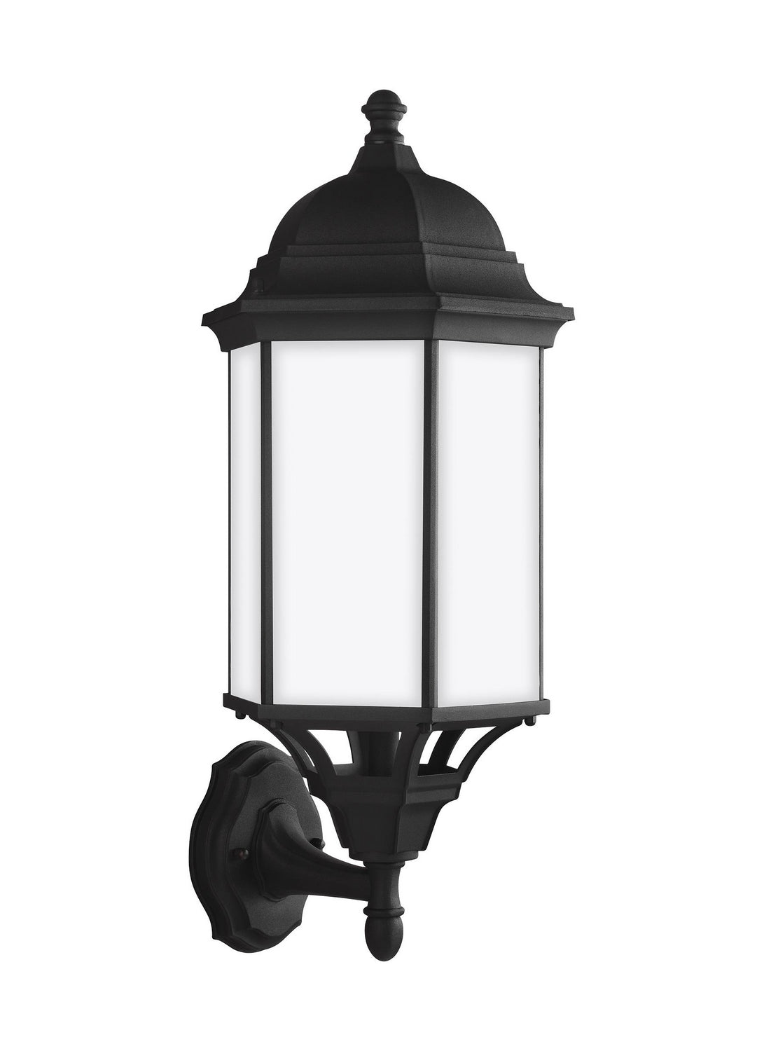 Sevier One Light Outdoor Wall Lantern in Black