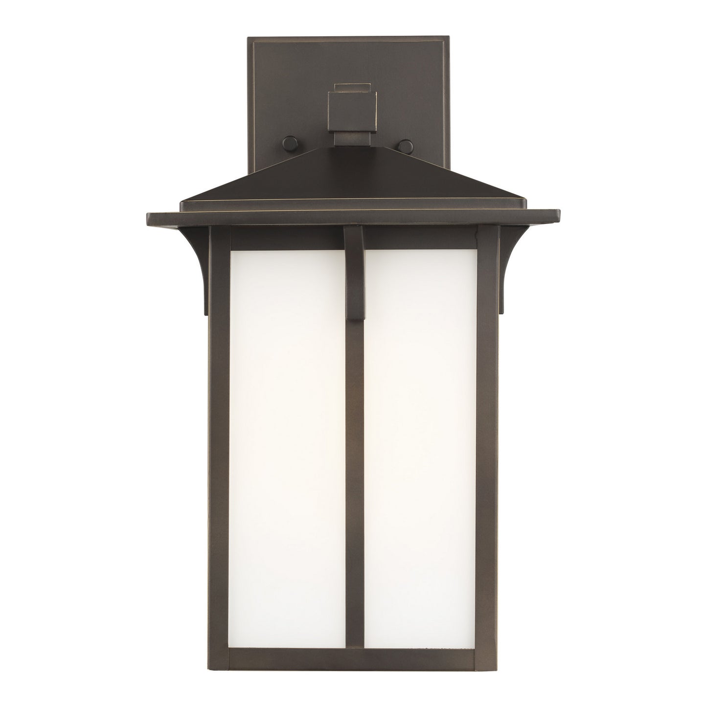 Tomek One Light Outdoor Wall Lantern in Antique Bronze