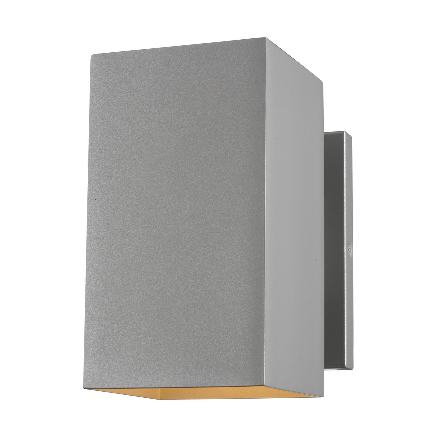 Pohl One Light Outdoor Wall Lantern in Painted Brushed Nickel