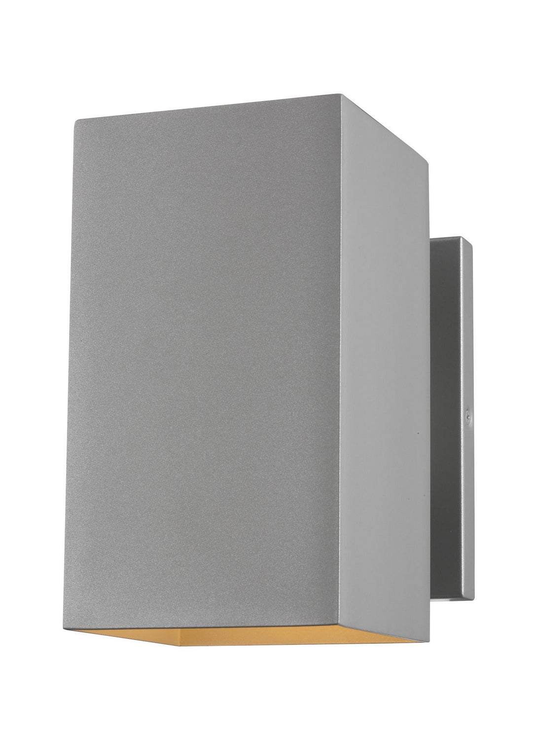 Pohl One Light Outdoor Wall Lantern in Painted Brushed Nickel