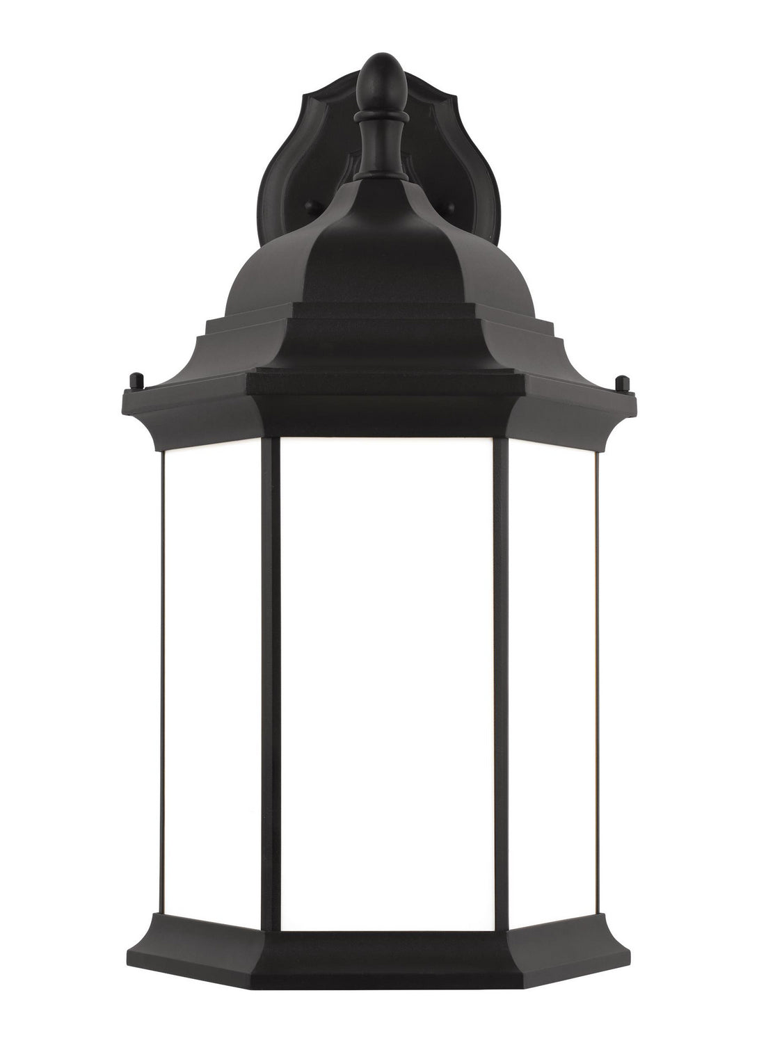 Sevier One Light Outdoor Wall Lantern in Black