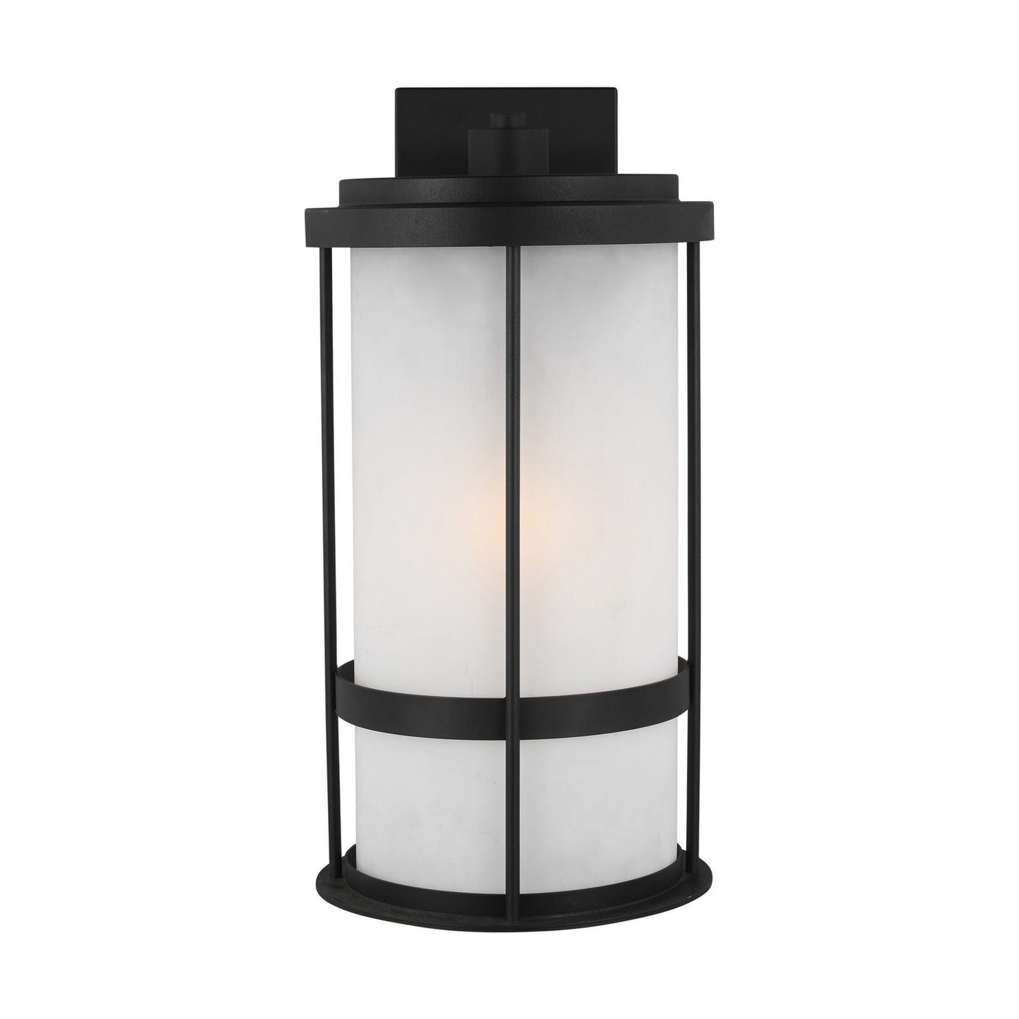 Wilburn One Light Outdoor Wall Lantern in Black