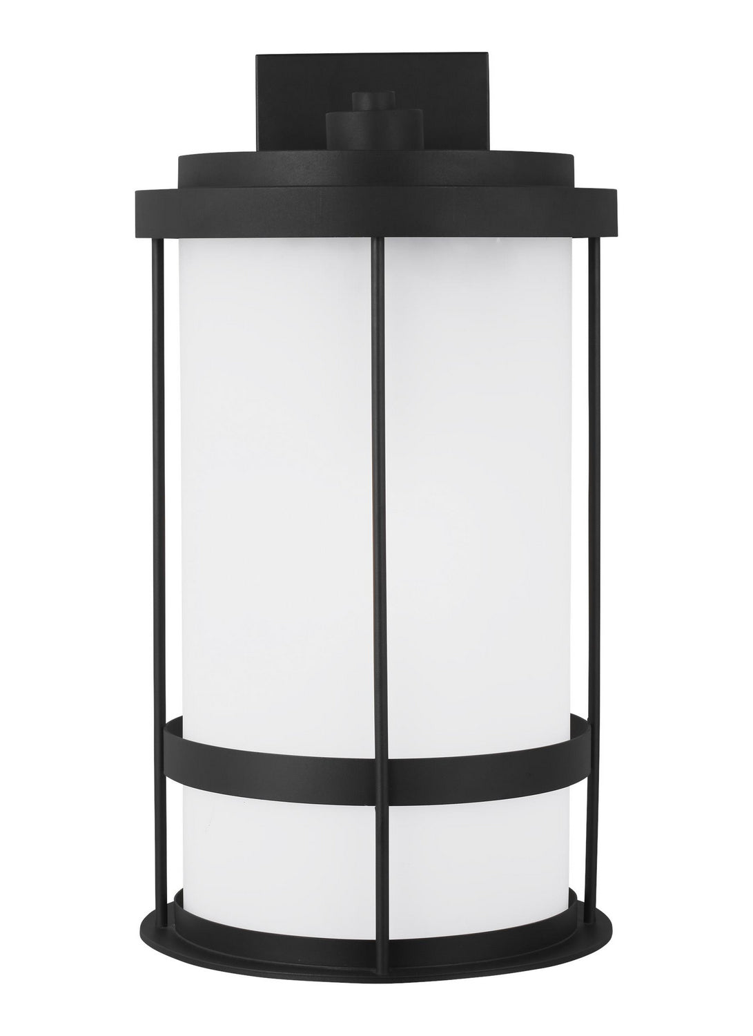 Wilburn One Light Outdoor Wall Lantern in Black