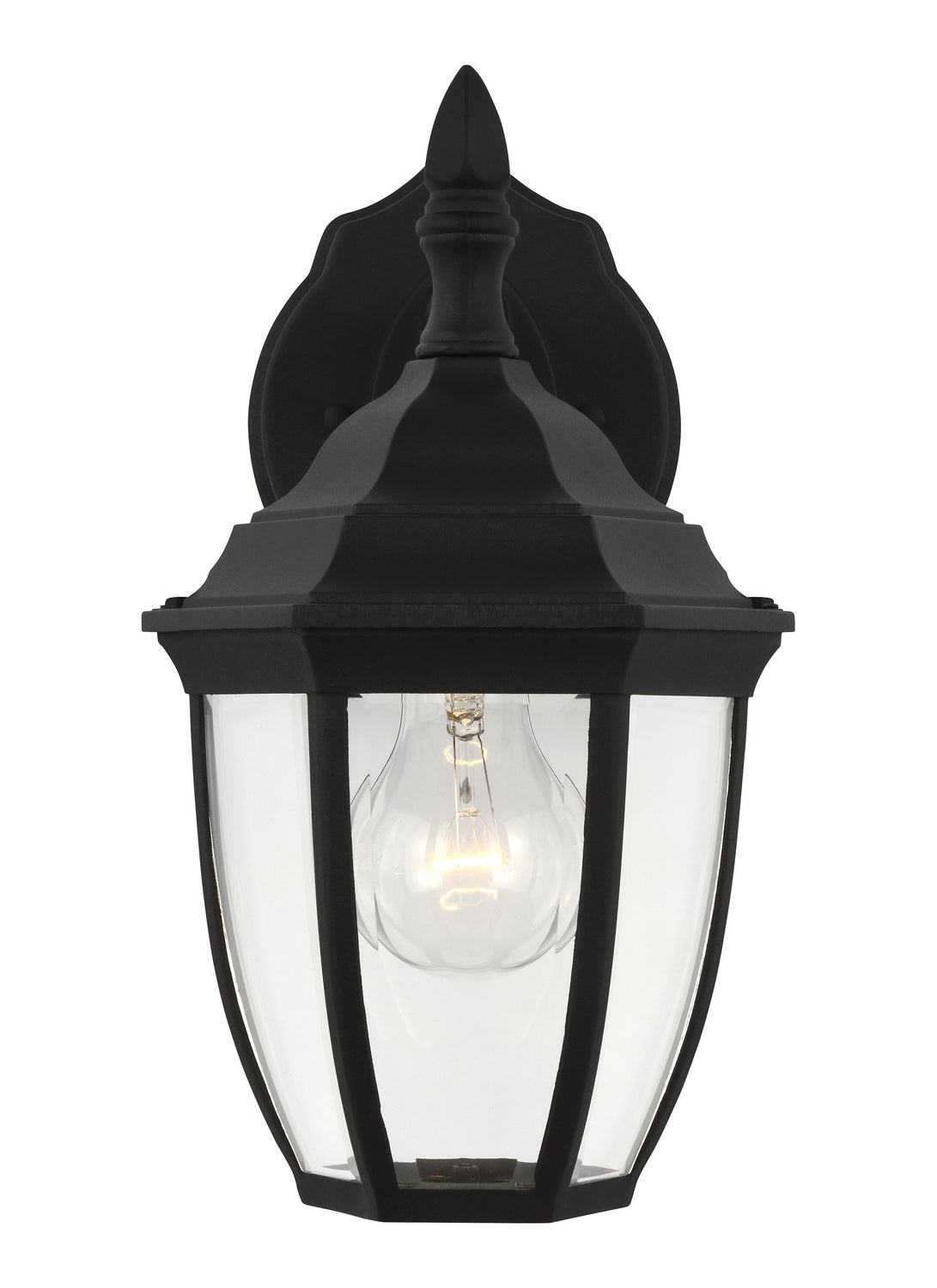 Bakersville One Light Outdoor Wall Lantern in Black
