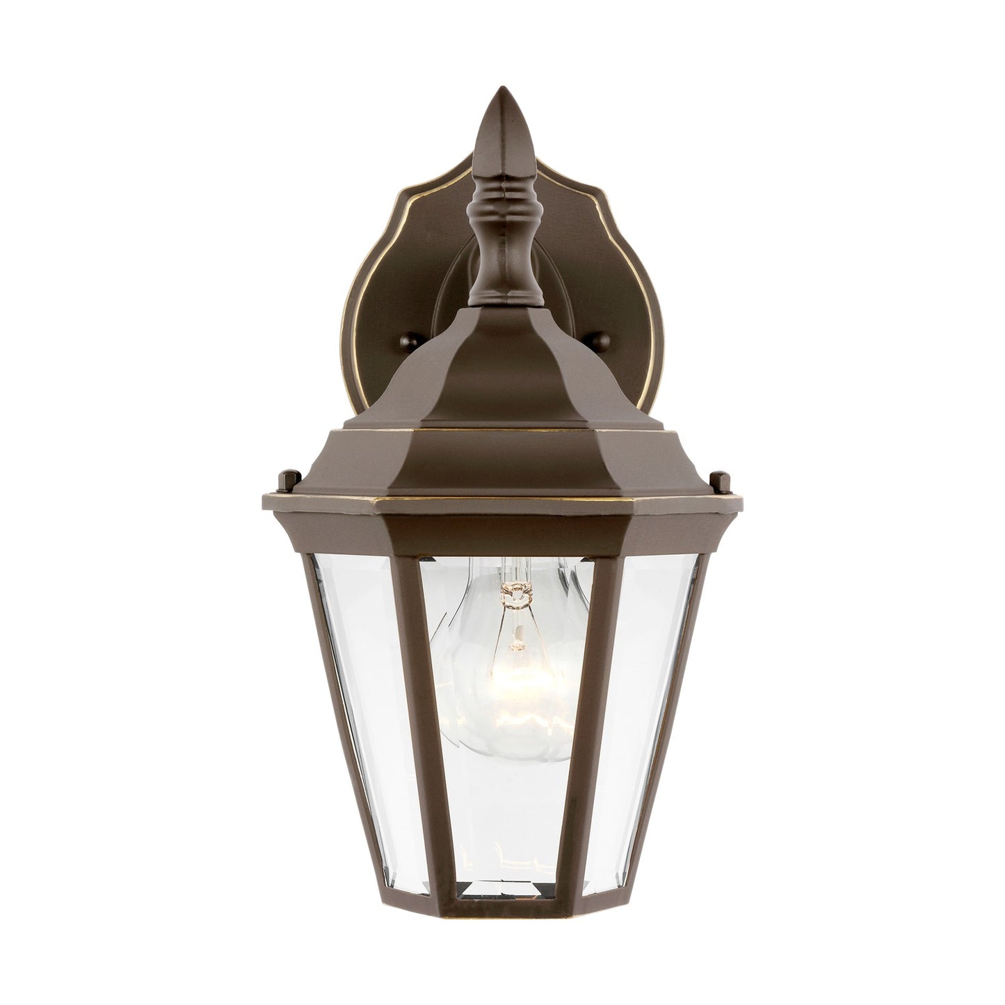 Bakersville One Light Outdoor Wall Lantern in Antique Bronze