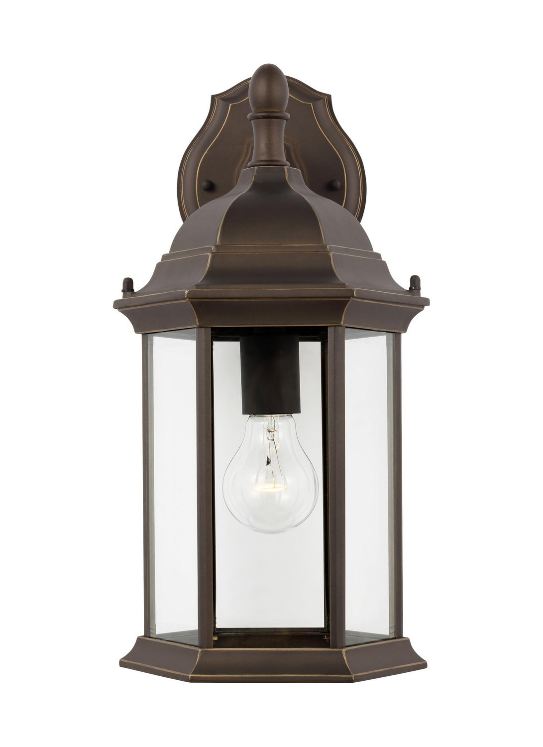 Sevier One Light Outdoor Wall Lantern in Antique Bronze