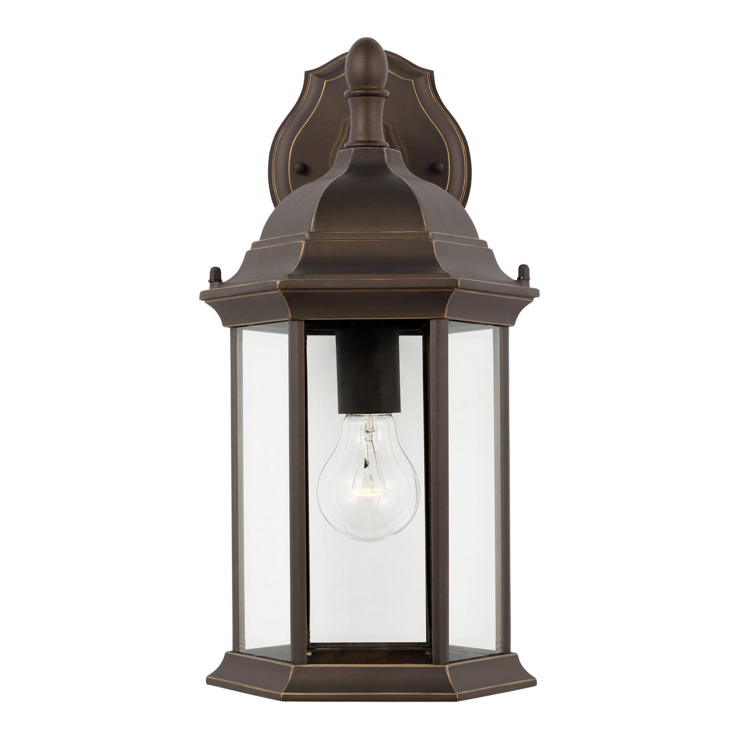 Sevier One Light Outdoor Wall Lantern in Antique Bronze