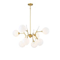 Polares Eight Light Chandelier in Honey Gold