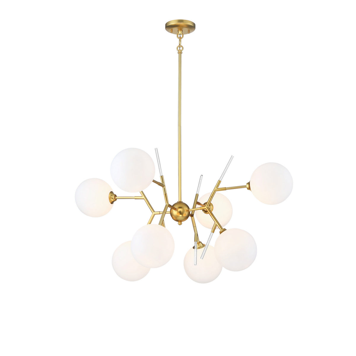 Polares Eight Light Chandelier in Honey Gold