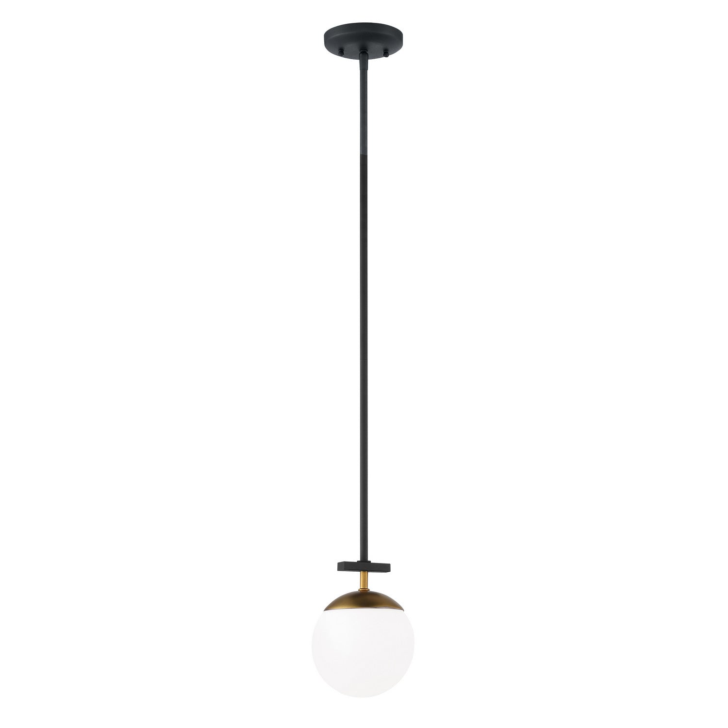 George Kovacs - P351-618 - One Light Mini Pendant - Alluria - Weather Coal With Autumn Gold